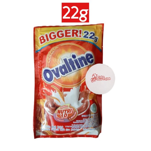 Ovaltine Chocolate Malt Drink 1 Renceng 10 sachet - Bigger Sachet 22 Gram