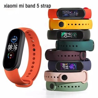 Strap polos untuk Xiaomi Mi band 5 / Replacement Strap