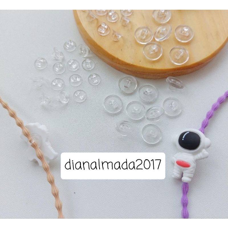 100 pcs tempelan clay resin bulat