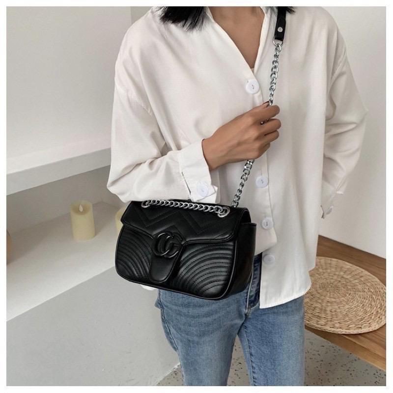 BJ7654 - BEIGE/BLACK/GREEN/PURPLE/YELLOW - TAS SLEMPANG JINJING TOTEBAG HANDBAG PESTA TAS WANITA TALI RANTAI FASHION IMPORT MODIS ELEGAN TERMURAH TERLARIS TERBARU BAGSTORE JAKARTA TAS BATAM JTF6045 CR7472 ELJ5144 LT1244 JT12541 BQ3290