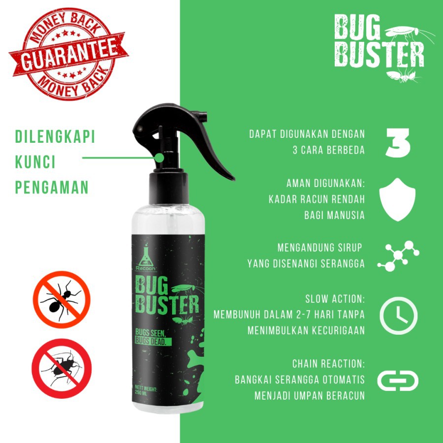 RACUN KECOA DAN SEMUT SERANGGA BUGS BUSTER SPRAY 250ml