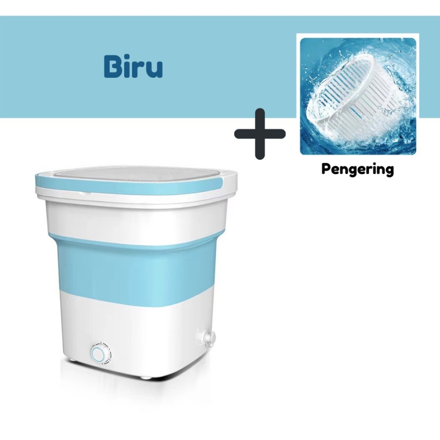 mesin cuci portable mini lipat mini folding washing machine+pengering