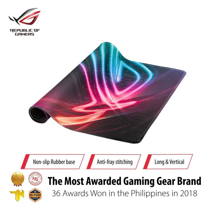 ASUS ROG Strix Edge - Vertical Optimized Cloth Surface Gaming Mousepad