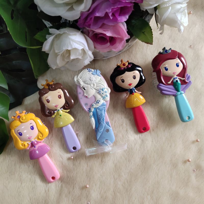 Sisir Anak dan Bayi 3D Karakter Princess Premium