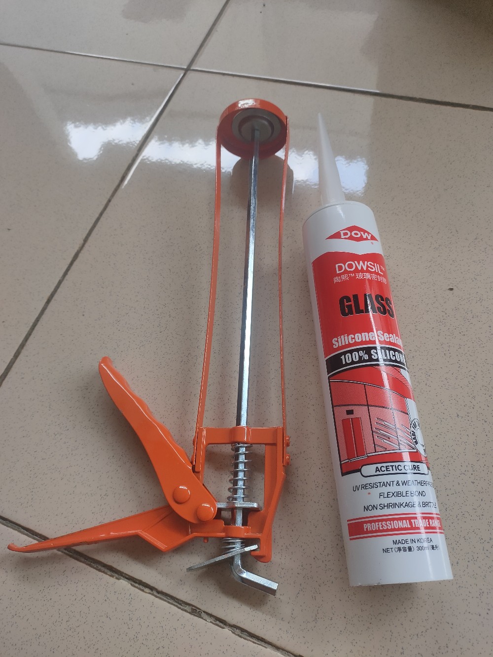 made In Korea Lem Acetic Sealent Sealant Dowsil Asam Kaca Uv Resistant Weatherproof