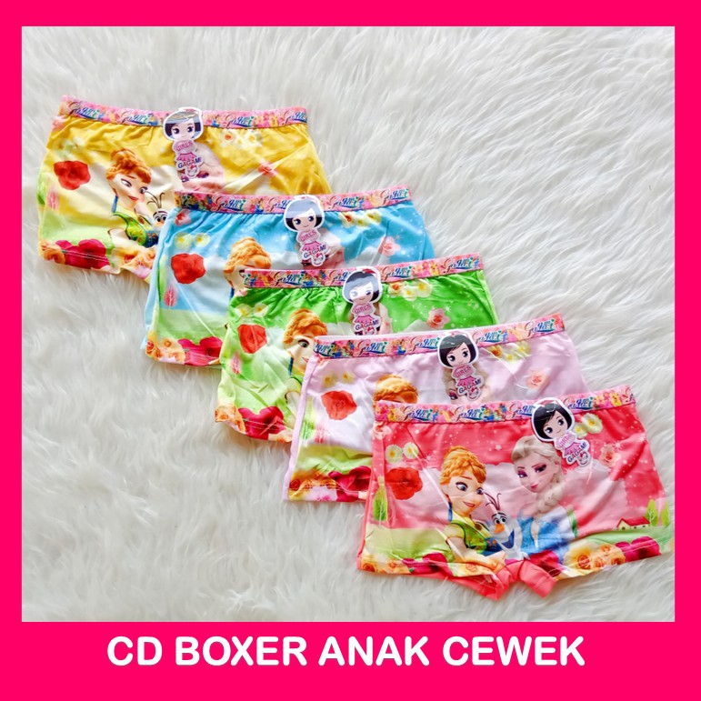 Celana Dalam Boxer Anak Perempuan Motif Karakter Lucu Celana Pendek Kolor Anak Perempuan Murah Terlaris