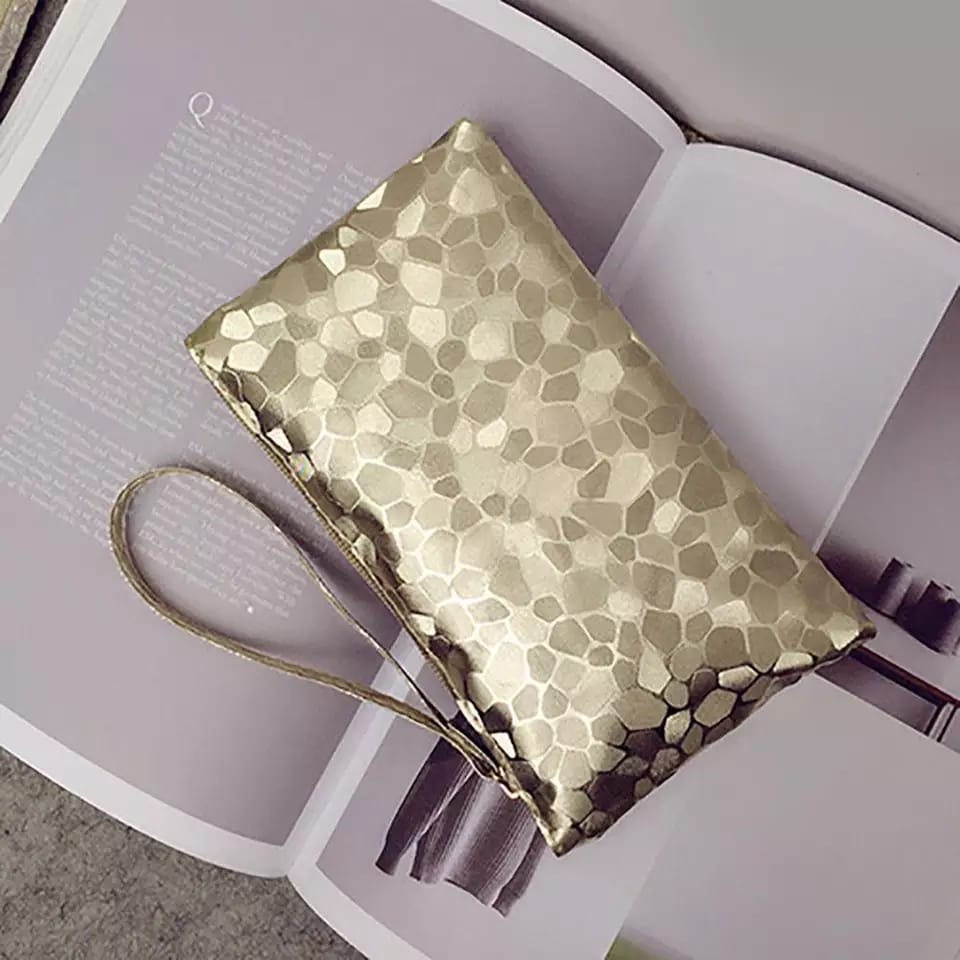 TAS FASHION CLUTCH PESTA BLINK KOREA Dompet Wanita Hitam Calla Lily Tas Pesta Mini Tas Mini Korea