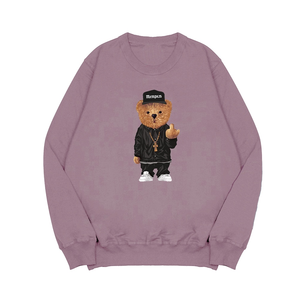 Sweater Crewneck Pria STYLE BEAR Pria Flecee M - XXL