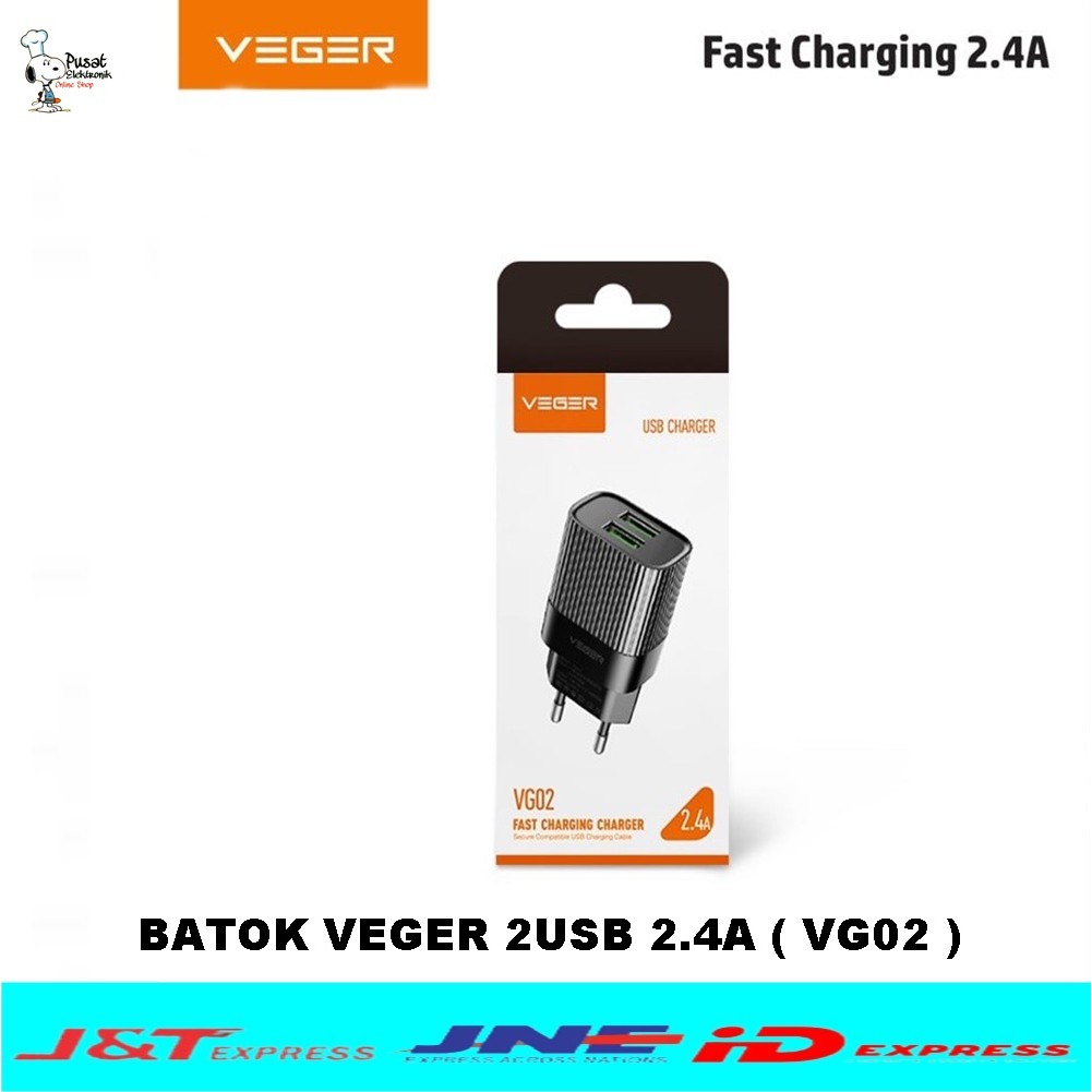 BATOK VEGER 2USB 2.4A ( VG02 )