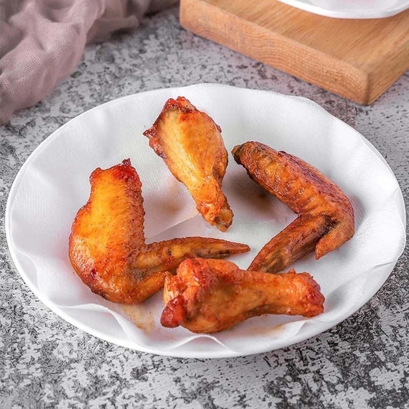 12pcs / Kantong Kertas Filter Penyerap Minyak Makanan Untuk Dapur