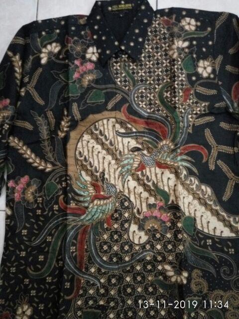 Peksi Luhur Kemeja Batik Pria Lapis Furing Katun Primisima Batik Cabut Batik Solo Batik Pria Modern