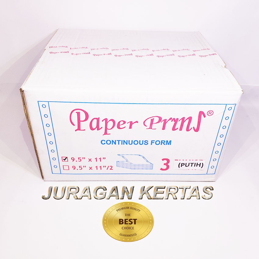 

CONTINUOUS FORM 9.5 X 11 3PLY PAPERPRYRNS PUTIH