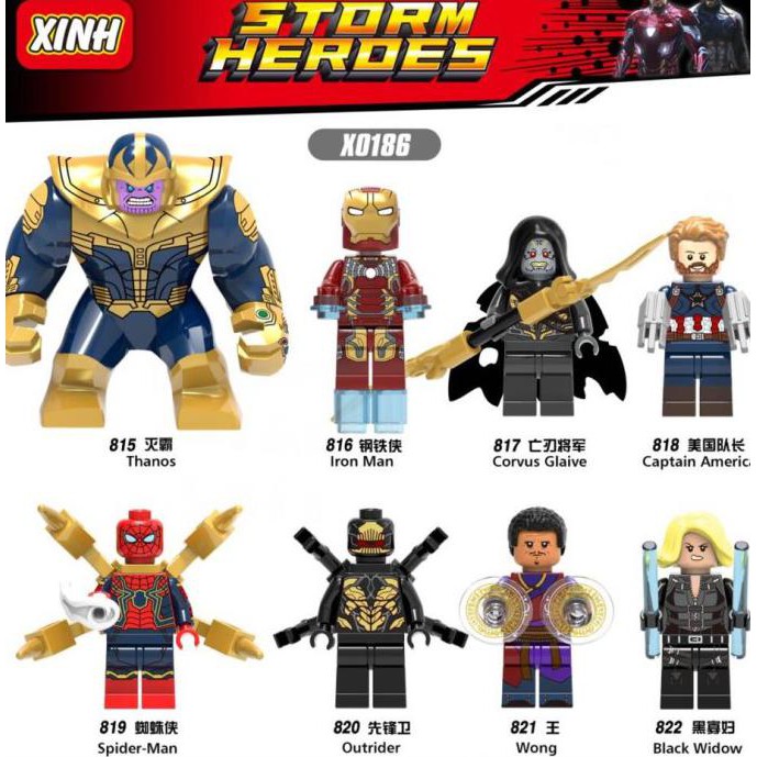 Buruan Xh815 - Thanos Avengers Infinity War Big Figure Minifigure Brick X0186 Sale