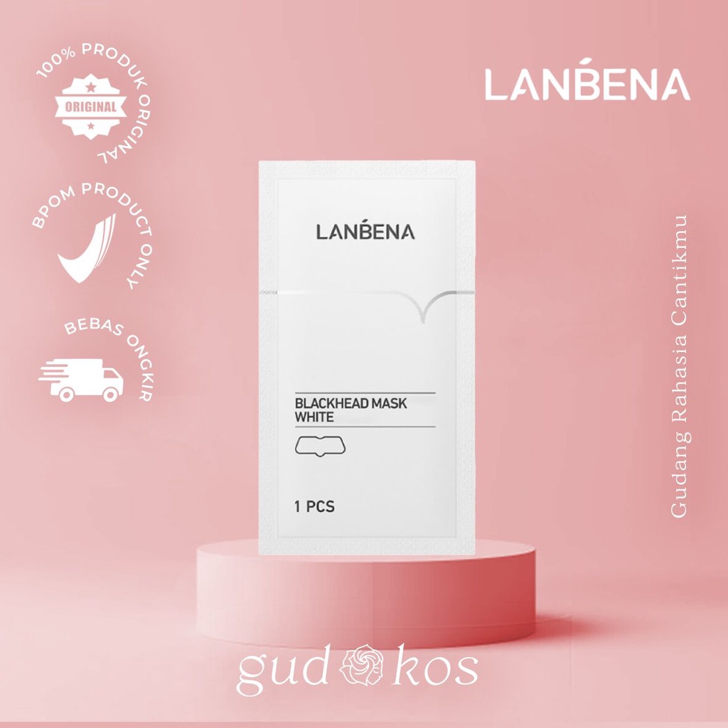 LANBENA BLACKHEAD MASK STRIPS, WHITE DEEP CLEANSING REMOVER &amp; Masker Komedo Bamboo Charcoal Blackhead Pembersih Komedo