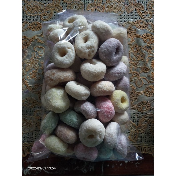 

snack kue donat warna warni 500gr