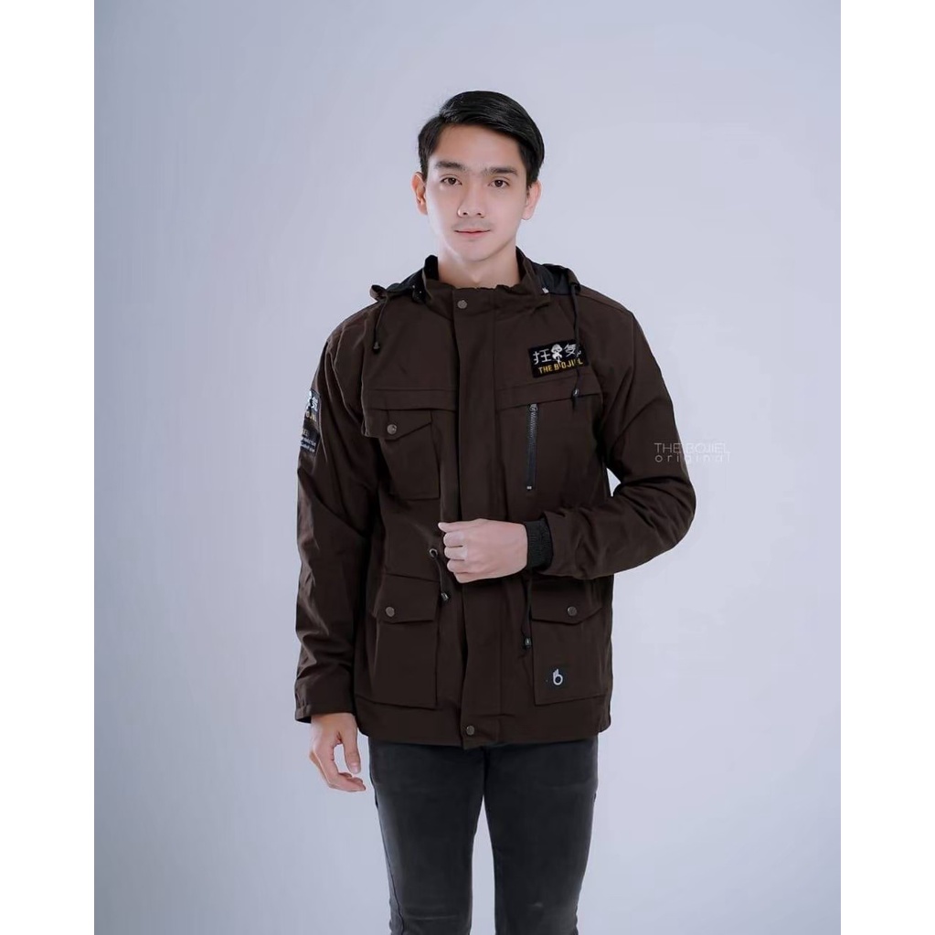 THE BOJIEL TERLARIS Jaket Parka Kanvas Premium - Jaket Pria Parka Hoodie