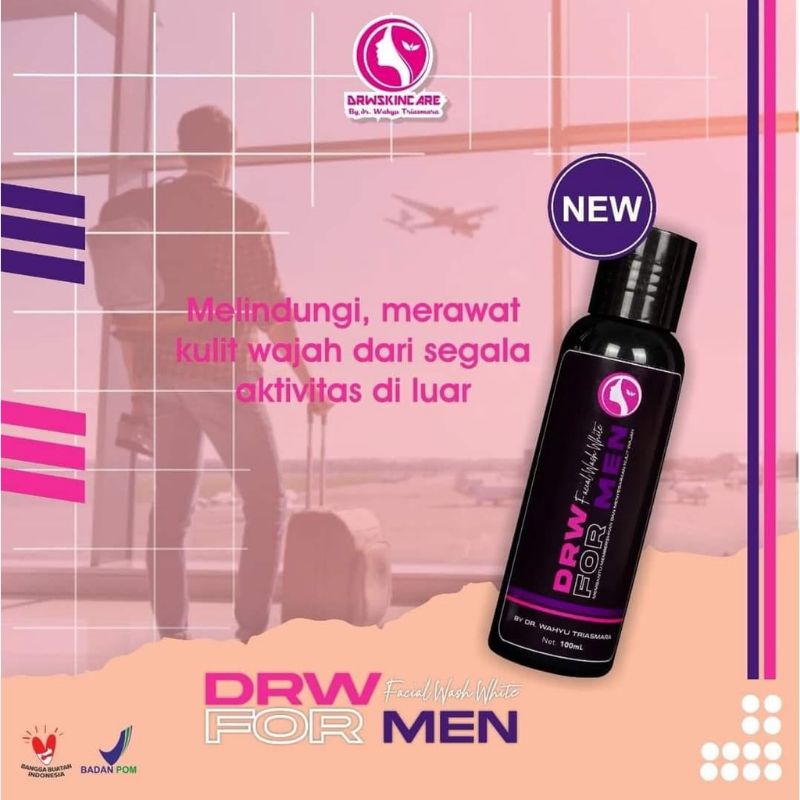 Facial wash/Sabun Wajah DRW SKINCARE for Men/100% Original Aman BPOM