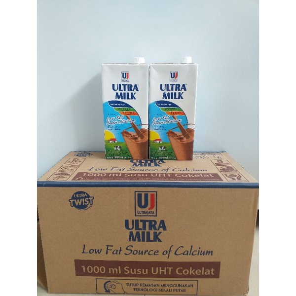 

Susu Ultra Milk Low Fat Coklat 1 Liter 1 Dus