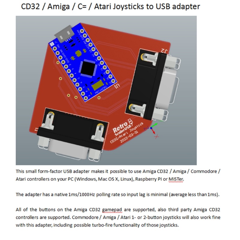 Zzz Adapter Konverter Joystick Ke USB Untuk SEGACD32