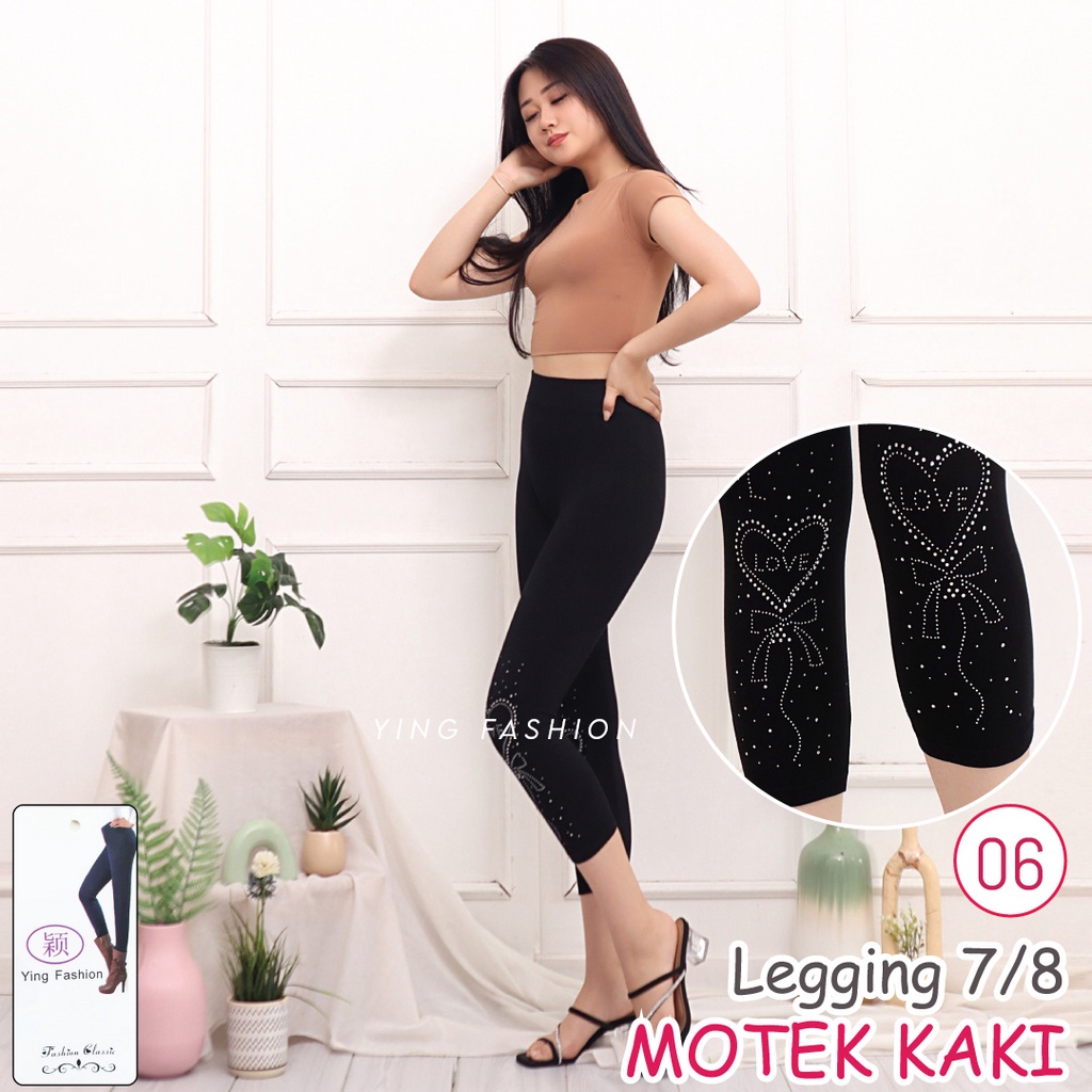 Legging MOTEK KAKI MK07-06 / LEGGING FASHION WANITA / LEGGING MOTEK 7/8 / LEGGING IMPORT / LEGGING YING FASHION