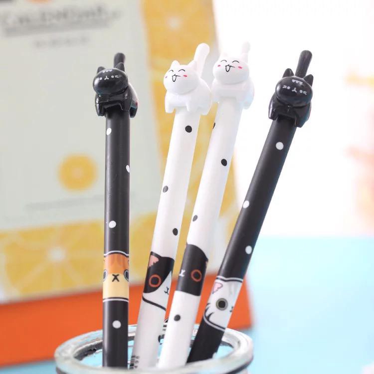 

GALYA❤️PULPEN CUTE POLKADOT CAT - BALLPOINT BOLPEN PENA KARTUN BONEKA LUCU KARAKTER KUCING EKOR PANJANG