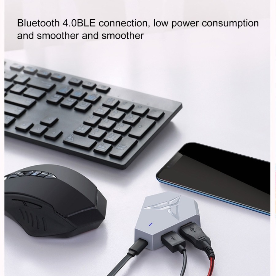 Feizhi Flydigi Q1 Bluetooth Adapter Converter Mouse and Keyboard - Abu-abu