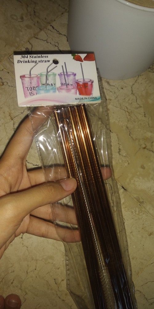 Sedotan Stainless Steel Isi 5 Dan Sikat