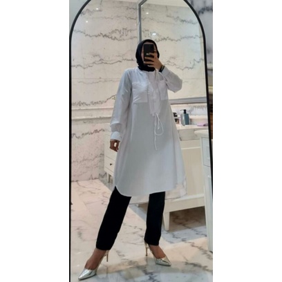 tunik polos ori by edness tunic cewe bahan ima toyobo original s m l xl busui cantik murah keren NEW