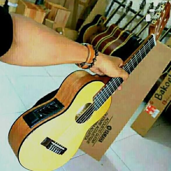 Gitar Lele Gitar Mini Akustik Elektrik Grade Aaa