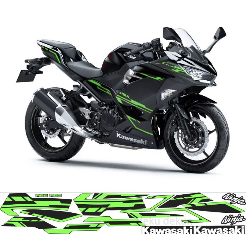 Stiker - Sticker Cutting - Striping Kawasaki Ninja 250 FI 2018 Hijau