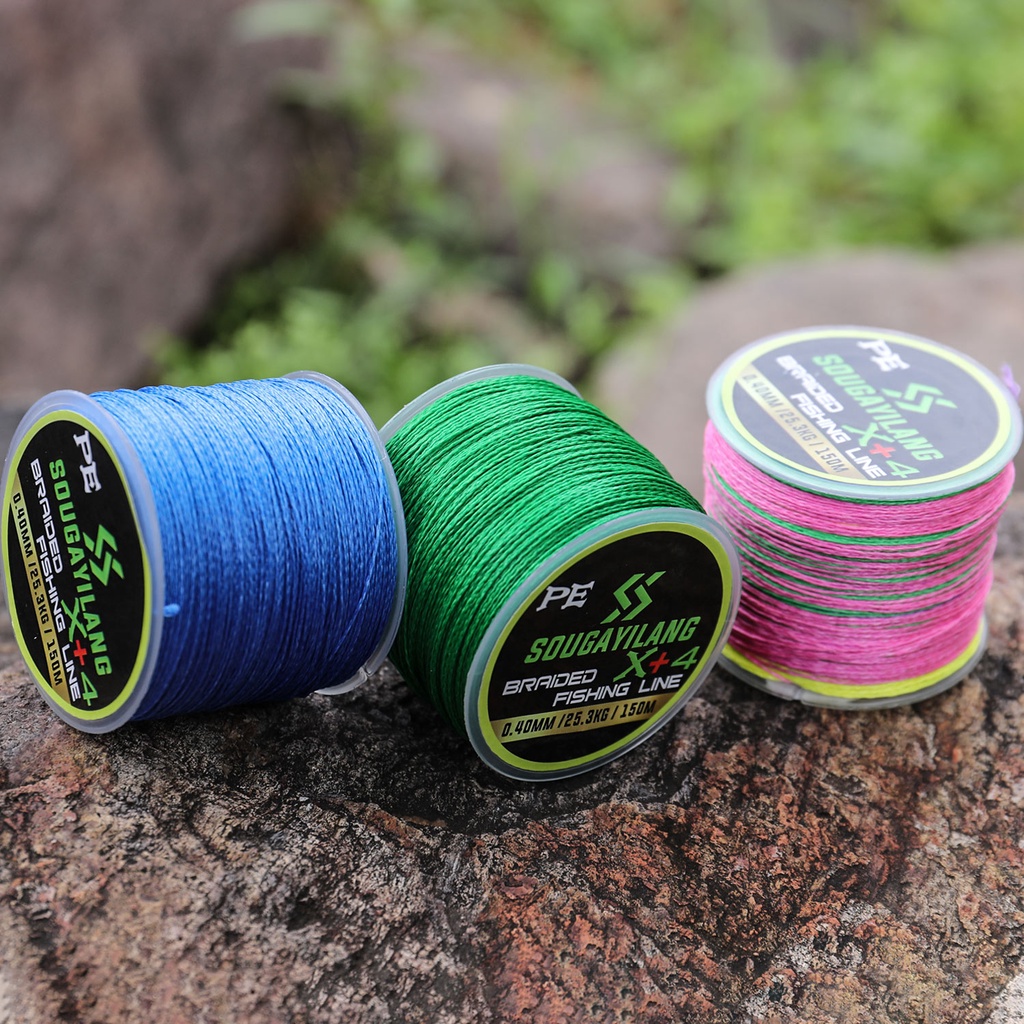 150M Senar Pancing PE Fishing Line 5 Strands Max Grag 5kg-25kg Senar Pancing Strong and Durable For Freshwater Fishing Line senar pancing