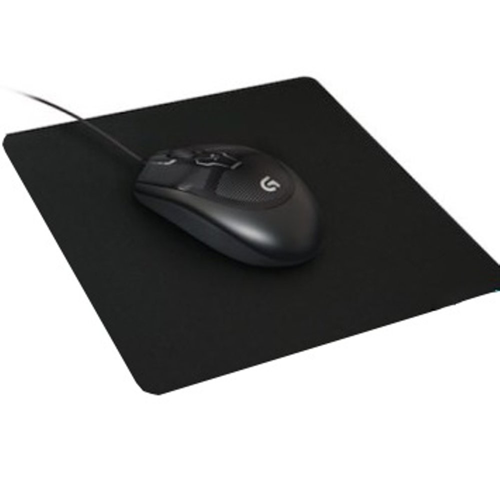 MOUSE PAD KOTAK HITAM POLOS ANTI SLIP / ALAS MOUSE STANDARD