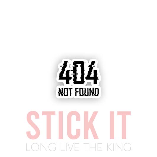 

Stiker sablon setrika DTF kaos baju sticker vinyl 404 not found programmer 1