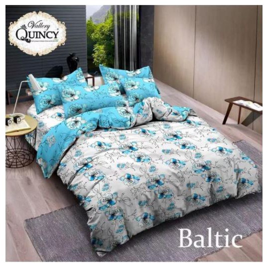 Sprei Vallery Quincy Motif Baltic - Sprei King T.30 Vallery Jacguard Motif Baltic