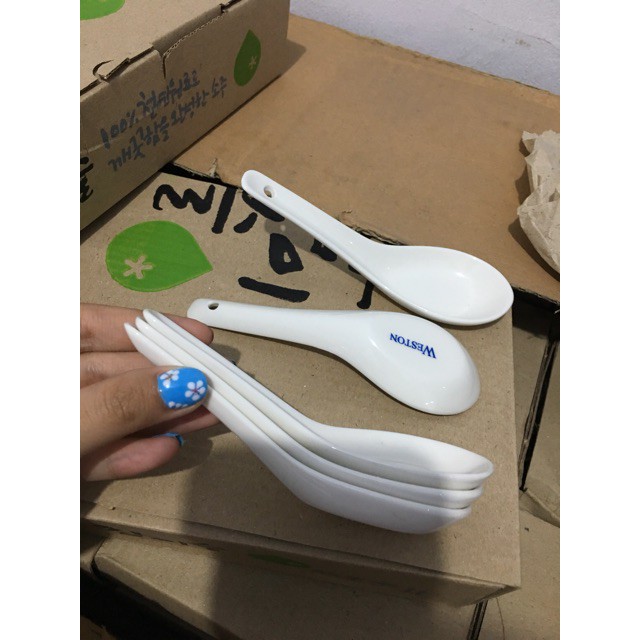 Jual 1 Lusin (12Pcs) Sendok Bebek Keramik Weston / Sendok Bebek Keramik / Sendok Keramik Weston