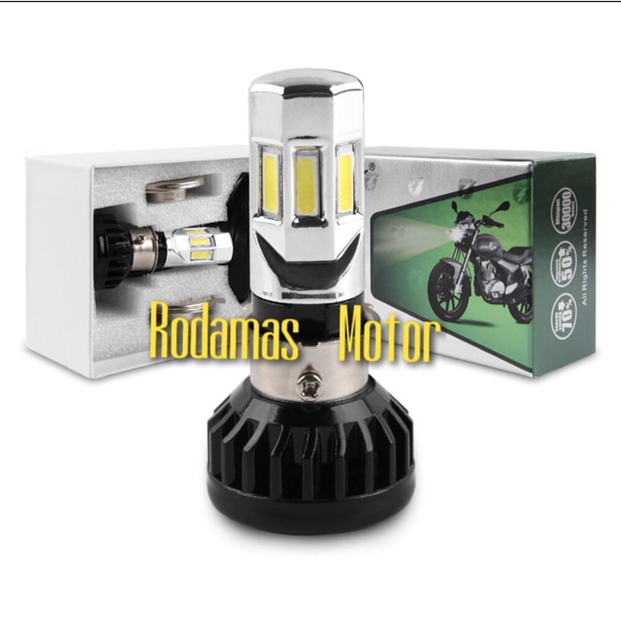 Lampu Motor LED 6 Sisi RTD - Putih