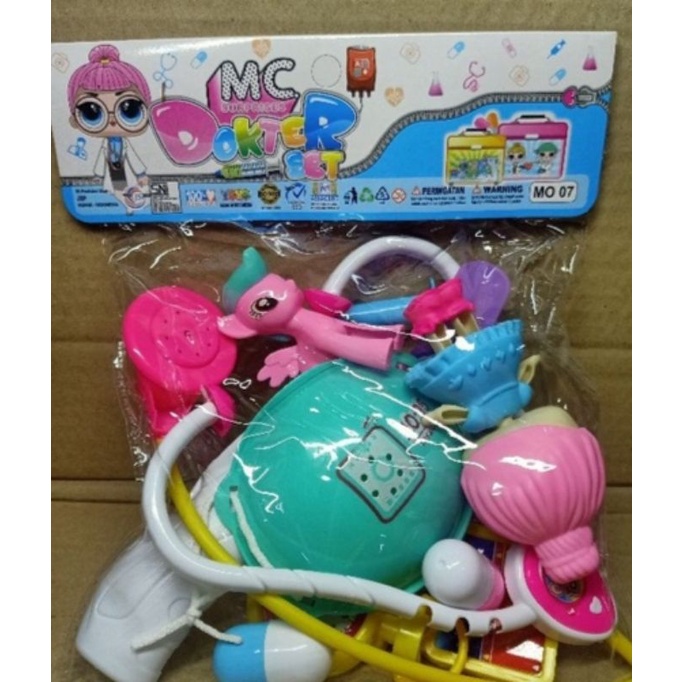 MO 07 MAINAN LOL CHERRY DOKTER SET (KTG) / MAINAN DOKTER SET KUDA PONI PLUS BONEKA DAN PENGATUR SUHU