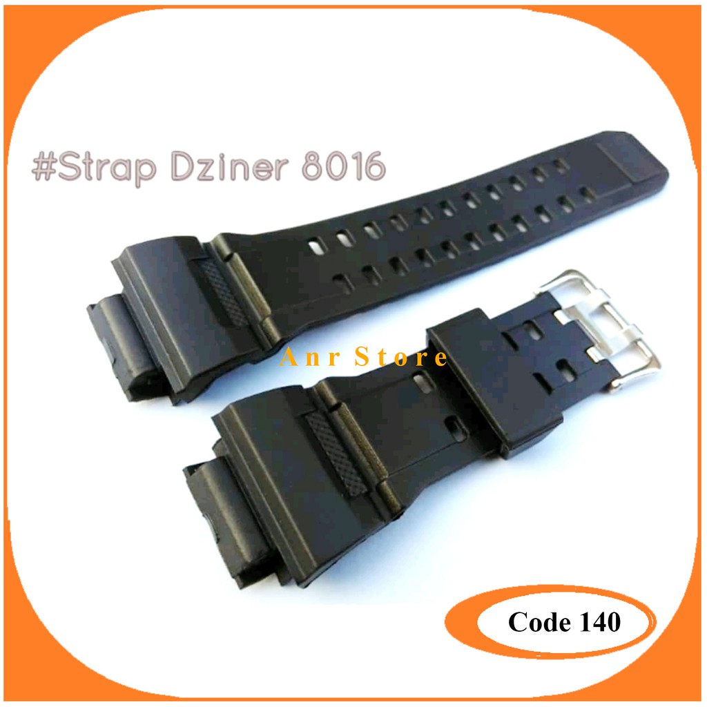 Tali Jam Tangan D-Ziner D Ziner DZiner 8016 Rubber Strap Watch