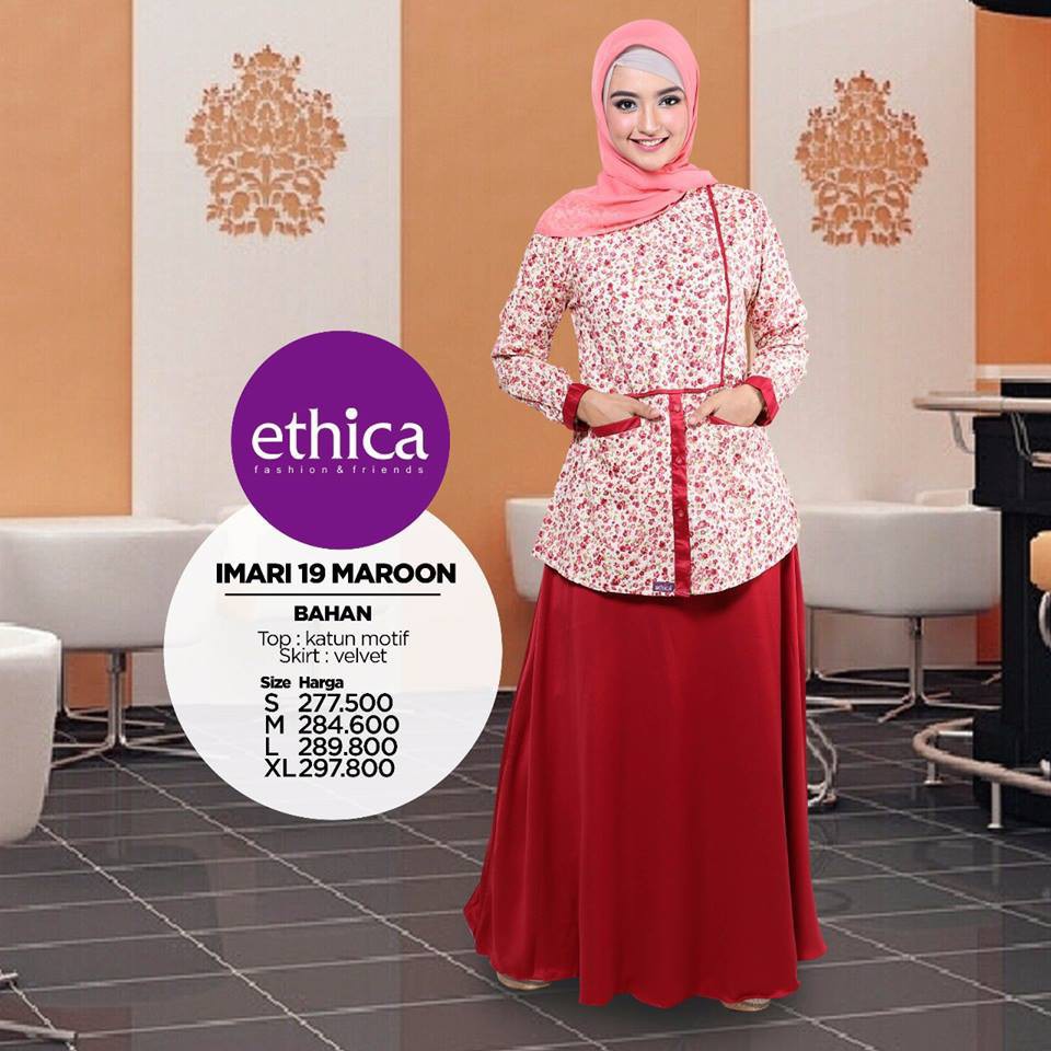 GAMIS ETHICA IMARI 19 MAROON