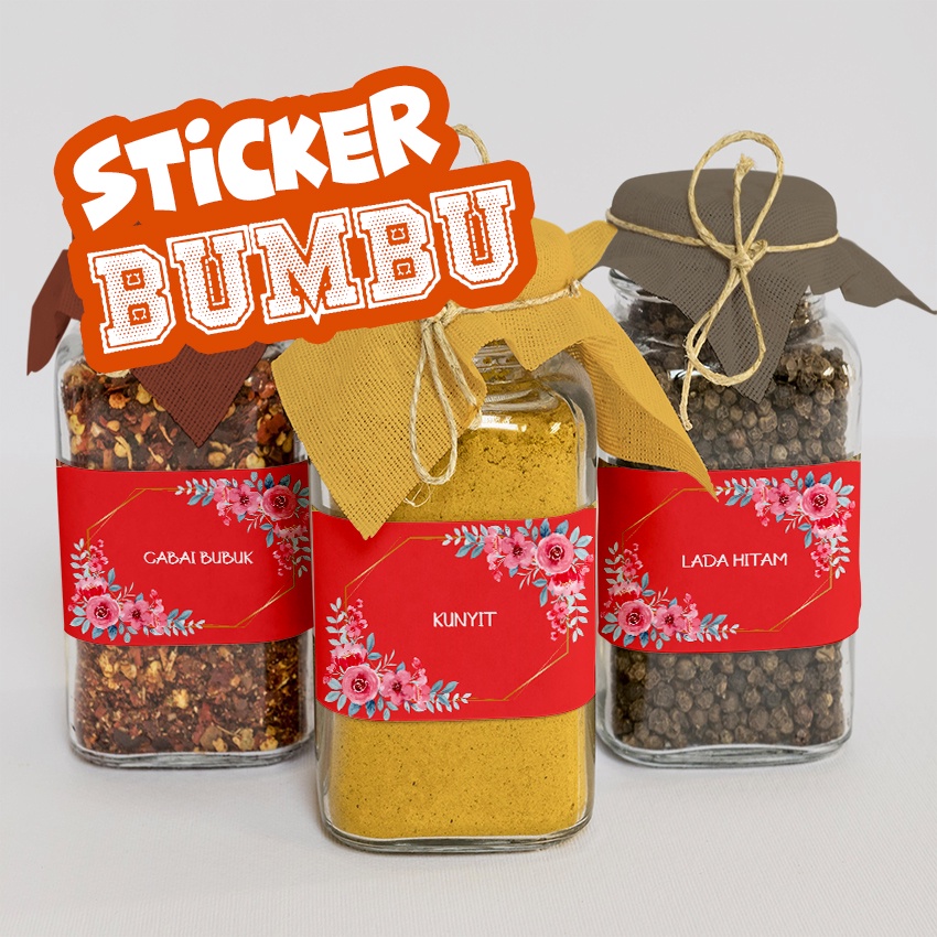 

Sticker bumbu dapur | stiker bumbu | stiker gula | sticker 060