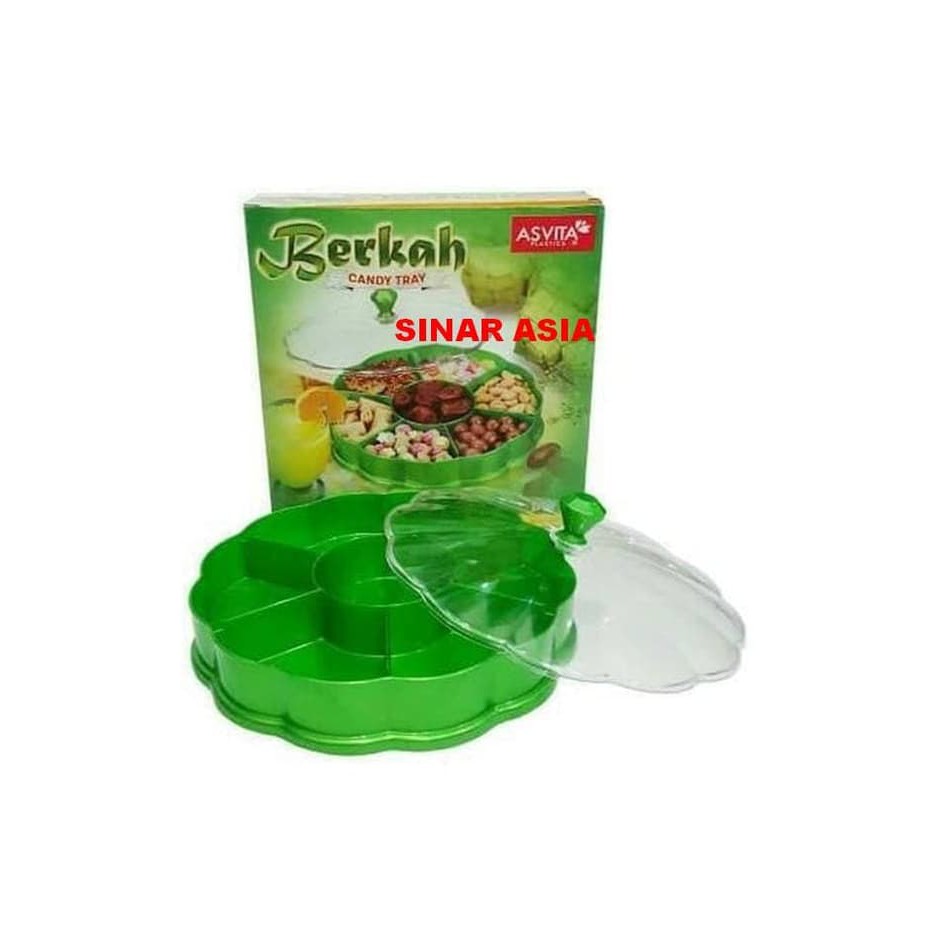 Toples Kue Kacang Permen Sekat 7 Berkah Candy Tray Asvita BCT 89