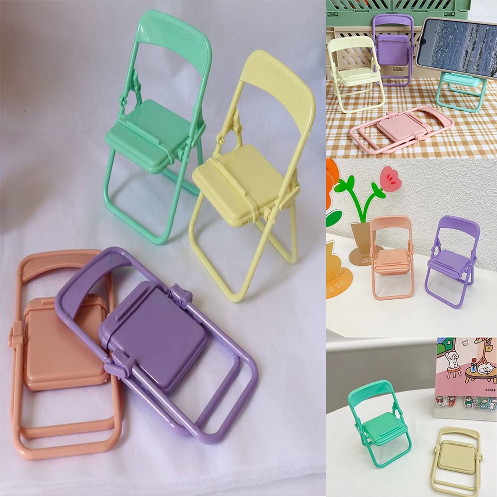 1pc Bracket Kursi Malas Model Lipat Desain Macaron