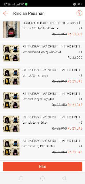 Stringbag Enjoy The Ride Vespa (bisa Bayar Di Tempat) Bahan Drill Halus Premium