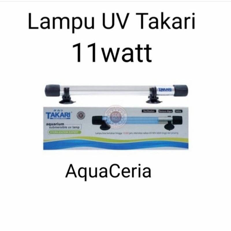 lampu uv takari 11 watt uv aquarium kolam ikan hias