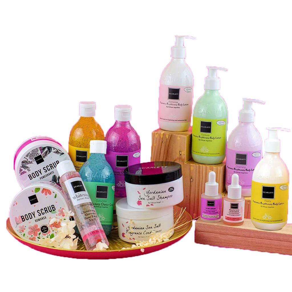 Scarlett Whitening Series Serum / Scrub / Cream / Lotion / Facial Wash / Shampoo &amp; Conditioner BPOM