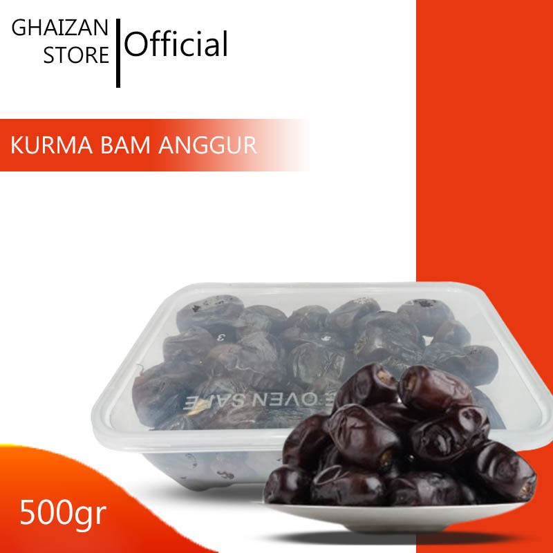 

[ GS ] Kurma Anggur Iran 500gr / Kurma Bam Iran / Bam Black Diamond l Bam Muzammil / Bam Barari