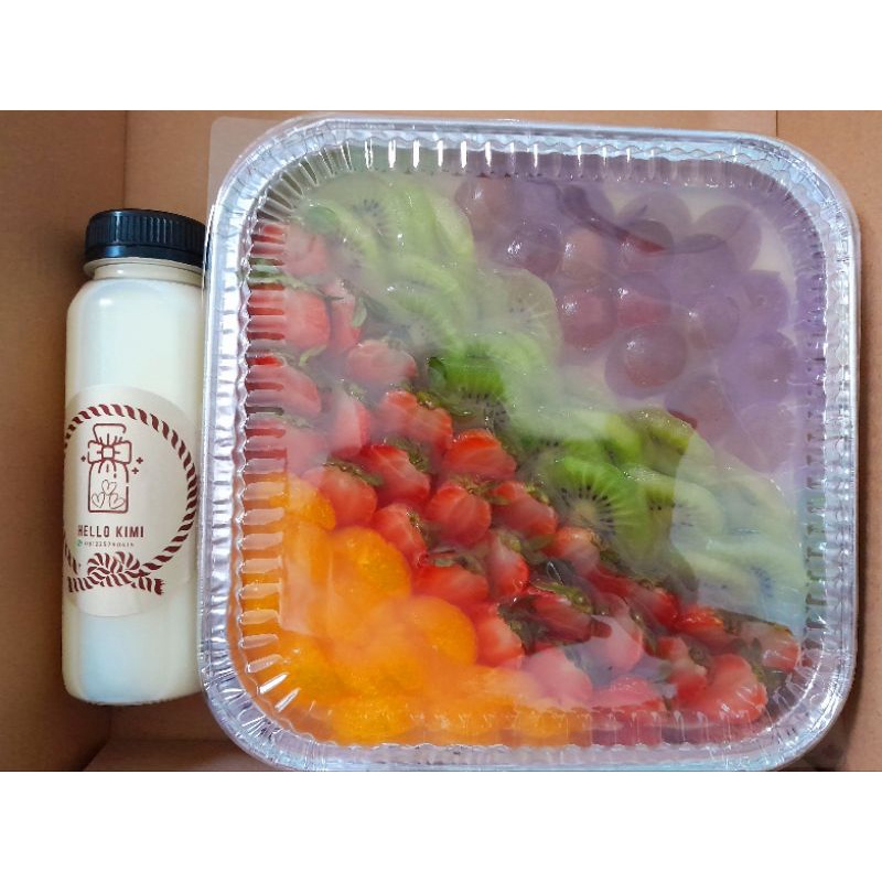 

*BEST SELLER* puding buah loyang size 20cm x 20cm, free fla