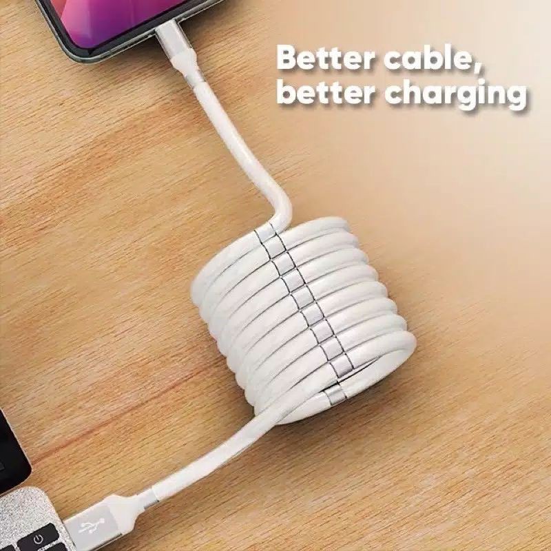 KABEL DATA CASGER MAGNETIC FAST CHARGING MICRO USB IPHONE