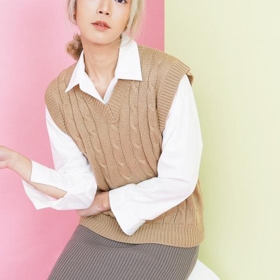 ✰ PREMIUM VEST ROMPI CABLE / LUXY VEST ROMPI KEPANG RAJUT TEBAL VEST CABLE / VEST DELMI | ROMPI RAJU