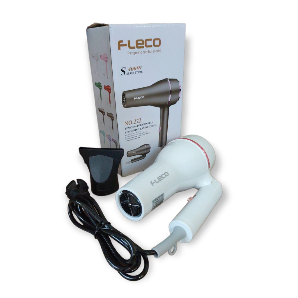 Hair Dryer Care 400 W Fleco No. 222 Pengering Rambut Hair Dryer Low Watt/ Hair Dryer Hemat Listrik